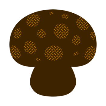 Orange Christmas Mushroom